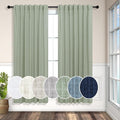 Sage Green Curtains 72 Inch Length by Pitalk