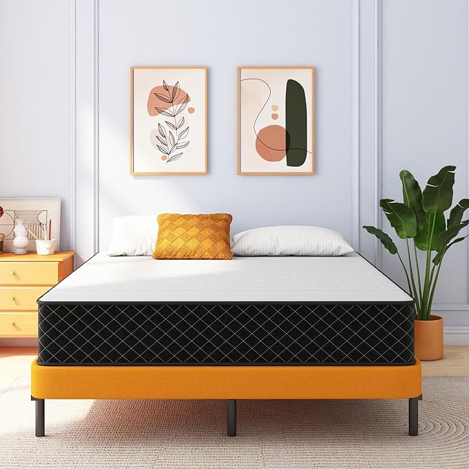 Swbvs Mattress Queen Size, 10 Inch Firm Queen Mattress Size with Hybrid Queen Bed Mattress in a Box, Pressure Relief & Supportive