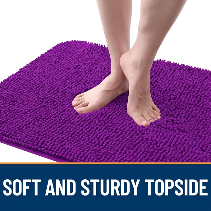 OLANLY Dog Door Mat for Muddy Paws 35x24, Super Absorbent Chenille Mud Mat | - Image 4