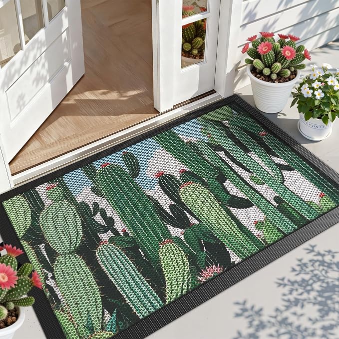 LUMI Outside Welcome Door Mat 32x47, Non-Slip Durable Rubber Easy Clean | by LUMI