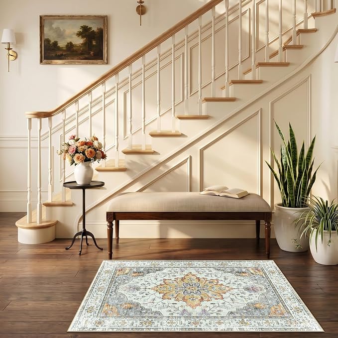 RELEANY Washable Area Rug, Small 2'6"x4', Water Repellent, Pet Friendly - Image 2