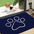 OLANLY Dog Door Mat for Muddy Paws 47x32, Paw Print Design Chenille Mud Mat | by OLANLY
