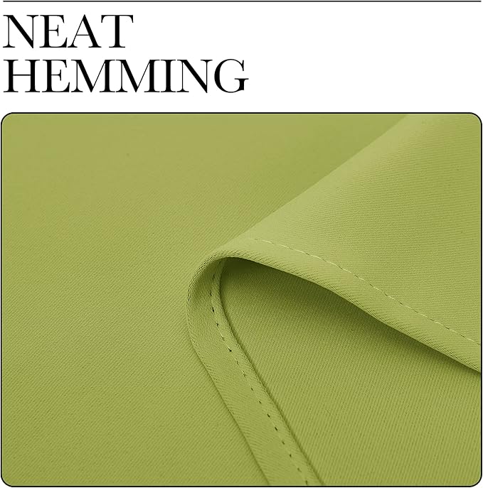 NICETOWN Fresh Green Blackout Curtains 40 inches Length for Kitchen, 2 Panels, 29" Wide, Thermal Insulated Decoration Drapes for Small Window