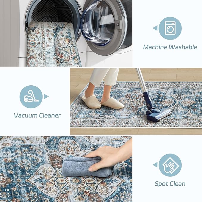 Madane Kitchen Runner 2'6''x8' Soft Rug Runners - Image 4
