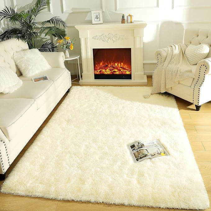 LOCHAS Area Rugs Fluffy Living Room Carpet - Image 5