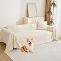 MYSKY HOME Couch Cover for Pets, Sofa Slipcover Sectional L Shape Chenille by MYSKYHOME