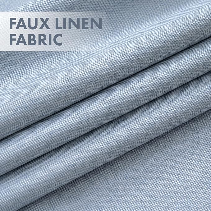 MIULEE 100% Blackout Linen Curtains - Image 3