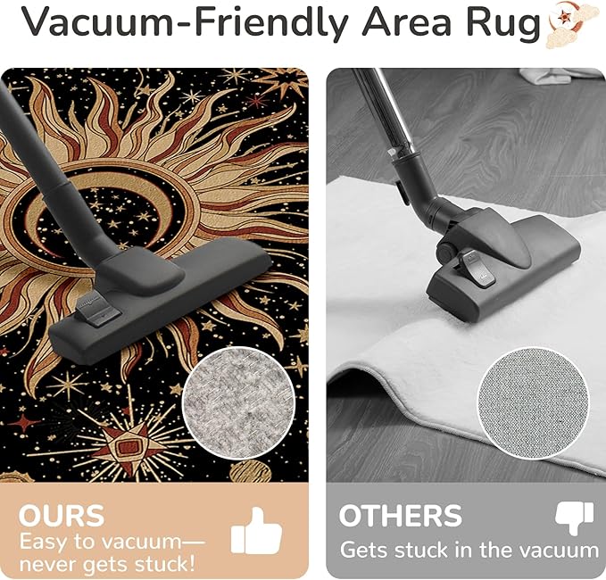 Vacuum-Friendly, 8x10 Washable Area Rug - Image 6