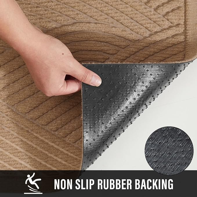 Sturdy Front Door Mat, Absorbent Muddy Dirt Resist Welcome Door Mats Outdoor - Image 3