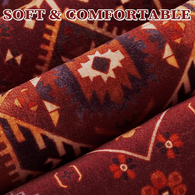 SERISSA 9x12 Washable Non Slip Boho Area Rug - Image 6