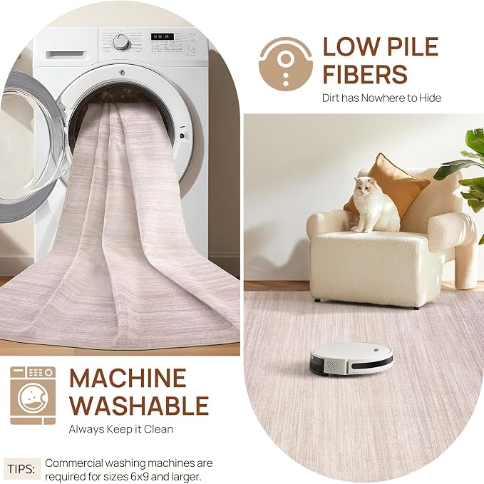 UERMEI 9x12 Washable Area Rug - Image 8