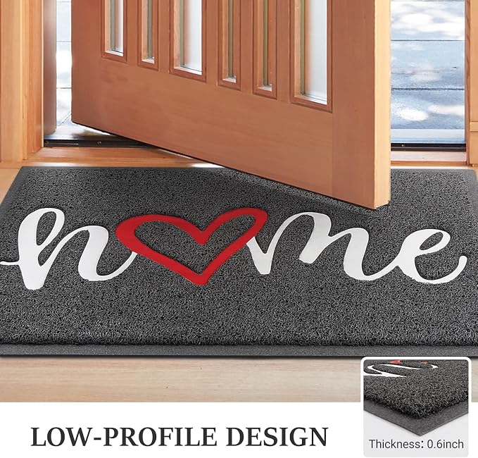 Door Mat Welcome Mat Floor Mat for Entryway, High Traffic Areas | Low Profile - Image 4