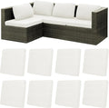 8Pcs Patio Cushion Covers, Outdoor Stretch Cushion Covers, Washable | Stretch by Unknown