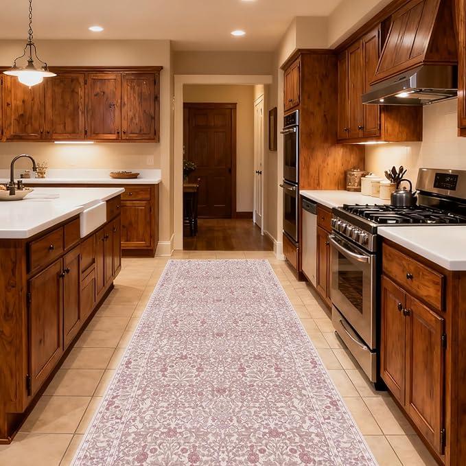 Washable 2'6" x 10' Runners for Hallways, Non Slip Long Floor Runner for Kitchen by Unknown