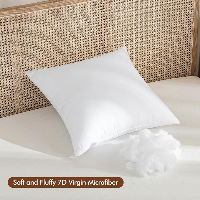 MIULEE 24x24 Euro Pillow Insert, Throw Pillow - Image 3