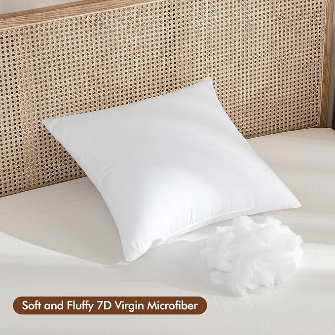 MIULEE 26x26 Euro Pillow Insert, Throw Pillow - Image 3
