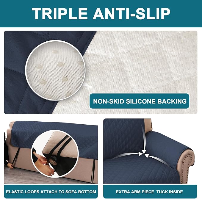 Turquoize 100% Waterproof Sofa Covers Chair Cover Slipcover Couch Protector - Image 4