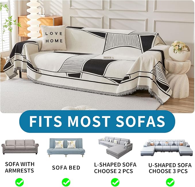 HAOMAIJIA Non Slip Couch Cover Sofa Covers - Image 5