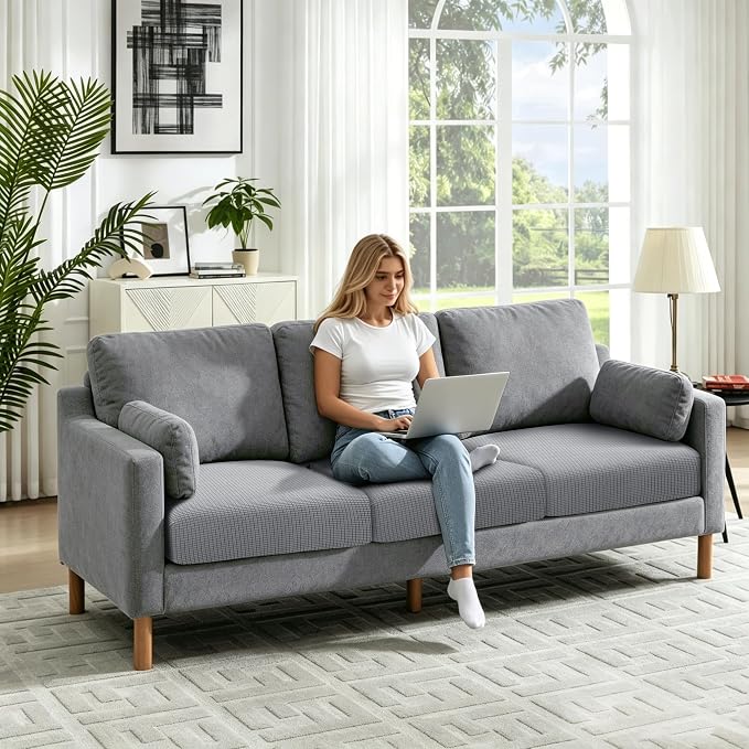 Fuloon Couch Cushion Slipcover, Super Stretch Individual Sofa Covers | 1 Pack - Image 8