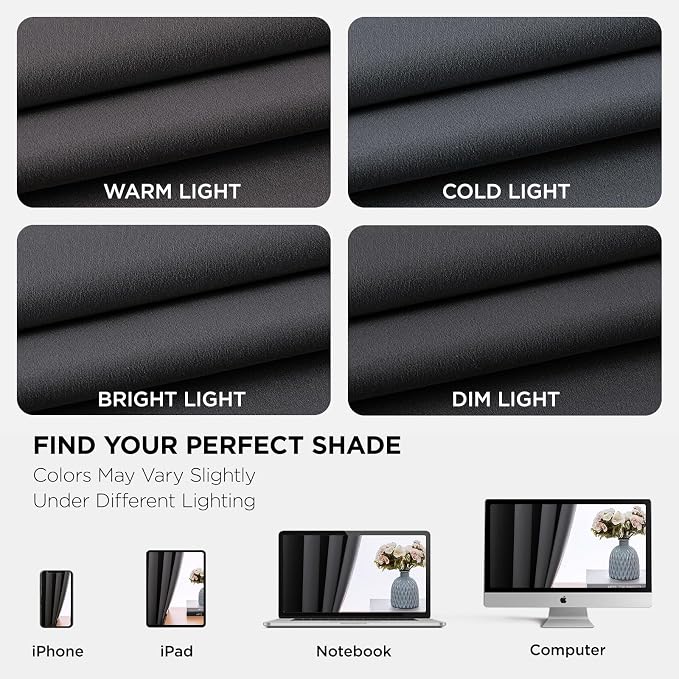 Joydeco Blackout Curtains 108 Inch Long 2 Panels, Long Black Out Curtains - Image 8