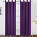 Purple Blackout Curtains 52 x 84 Inch Length/Set of 2 Curtain Panels/Thermal by Lemomo