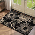 Findosom Washable Runner Rug 2x3, Non Slip High-Low Textured Floral Small by Findosom
