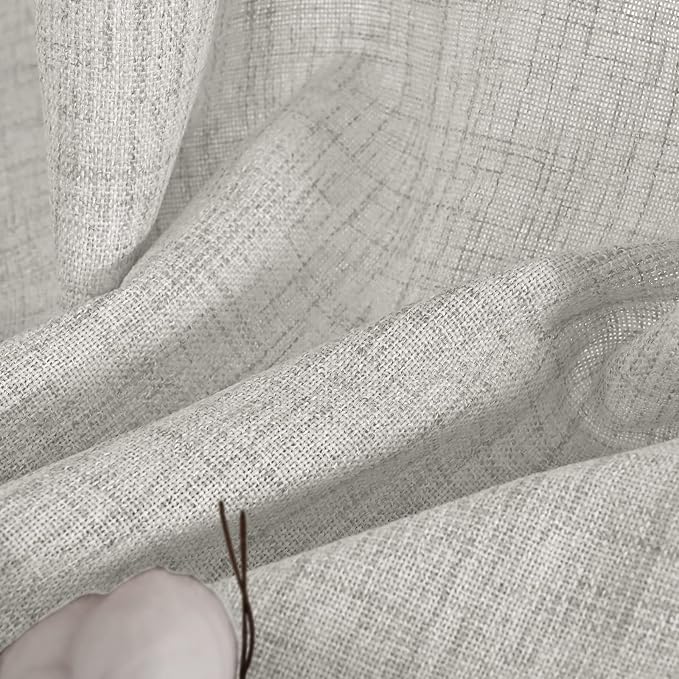 YoungsTex 72 Inches Long Light Grey Curtains - Image 7