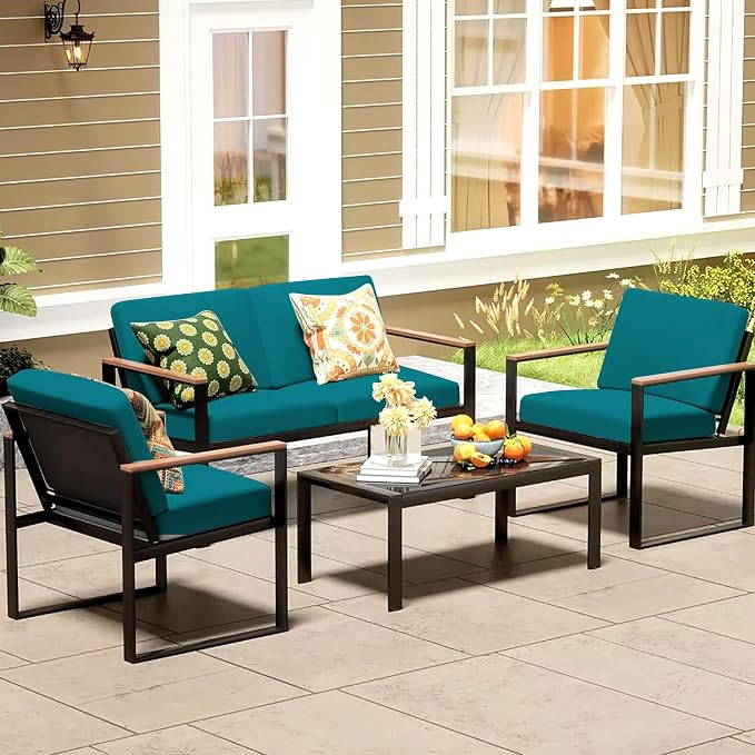 14Pcs Patio Cushion Covers, Outdoor Stretch Cushion Covers, Washable | Stretch - Image 6