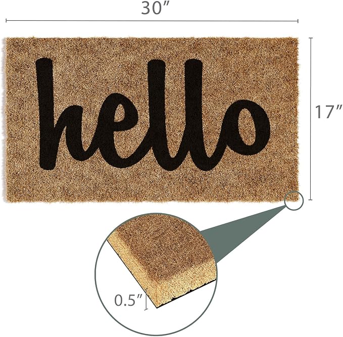 Barnyard Designs Front Door Welcome Mat | Printed Polyester Outdoor Rug - Image 3