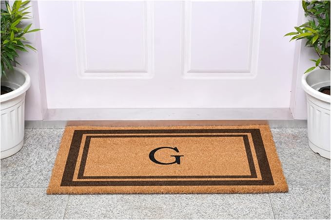 Calloway Mills 152982436G Brown Border 24" x 36" Monogram Doormat - Image 4