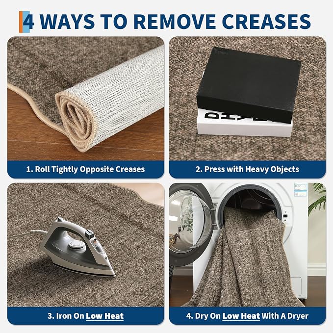 GarveeHome Scalloped Washable Rug 6x9 Area Rugs - Image 9