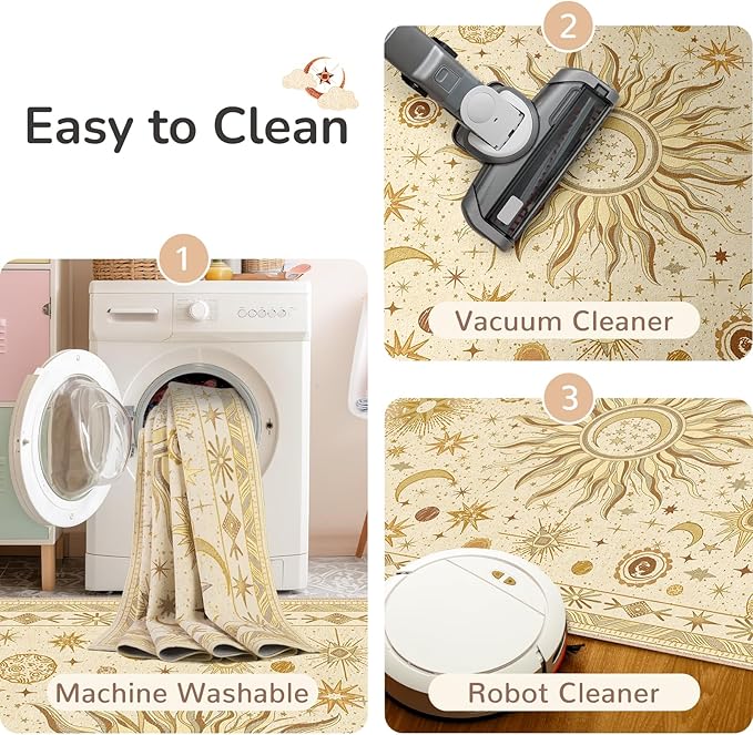 Vacuum-Friendly, 2x6 Washable Area Rug - Image 6