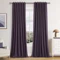 100% Blackout Curtains 96 Inch Length 2 Panels Set by Guken