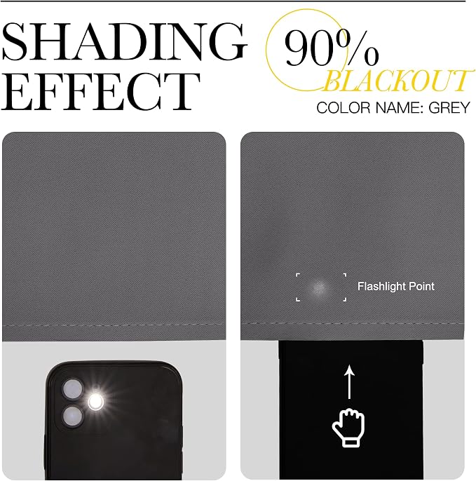 NICETOWN Bedroom Curtains Blackout Drapery Panels, Three Pass Microfiber - Image 5