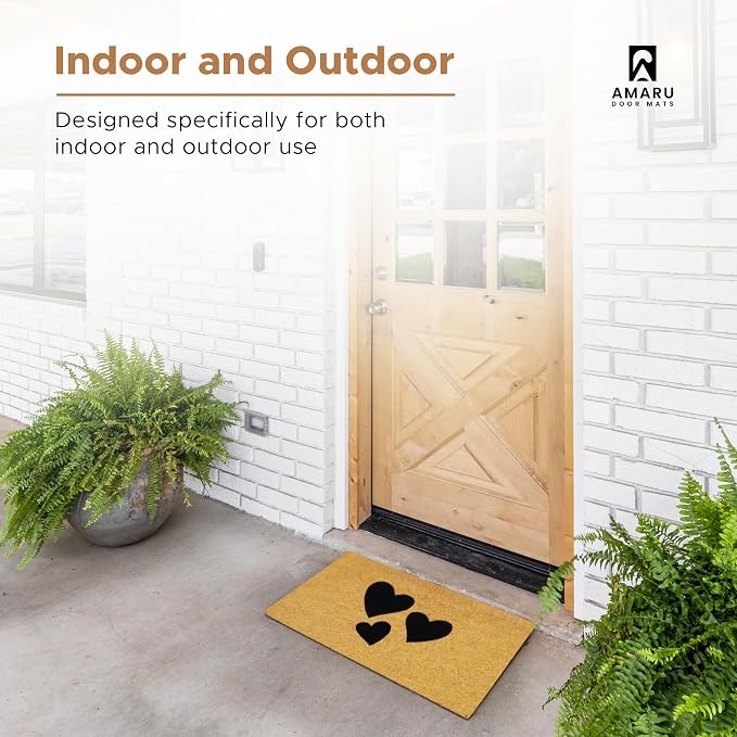 Coir Welcome Mat, 17 x 29 in | 100% Natural Coir, Anti-Shedding, Durable PVC - Image 5
