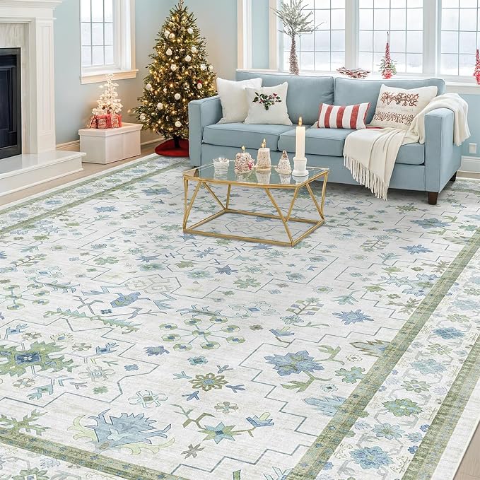 Blue and Green Living Room Rug 8x10 - Image 8
