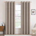 MIULEE 100% Blackout Linen Curtains by MIULEE