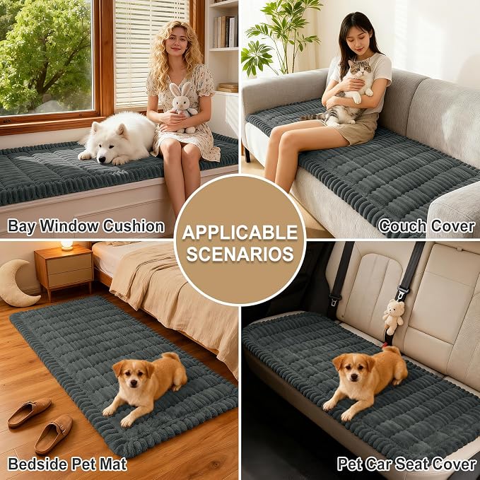 Couch Cover for Dogs, Washable Non Slip Plush Flannel Sofa Protector | Thick - Image 4