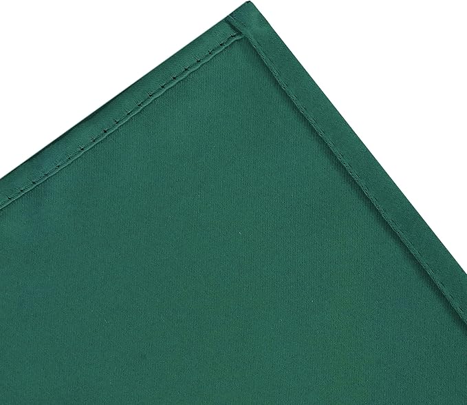 Dark Green Bedroom Blackout Curtains/52 x 63 Inch Long/Set of 2 Curtain - Image 8
