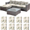 CALBODE 8 Pcs Stretch Indoor/Outdoor Seat Cushion Covers, by CALBODE
