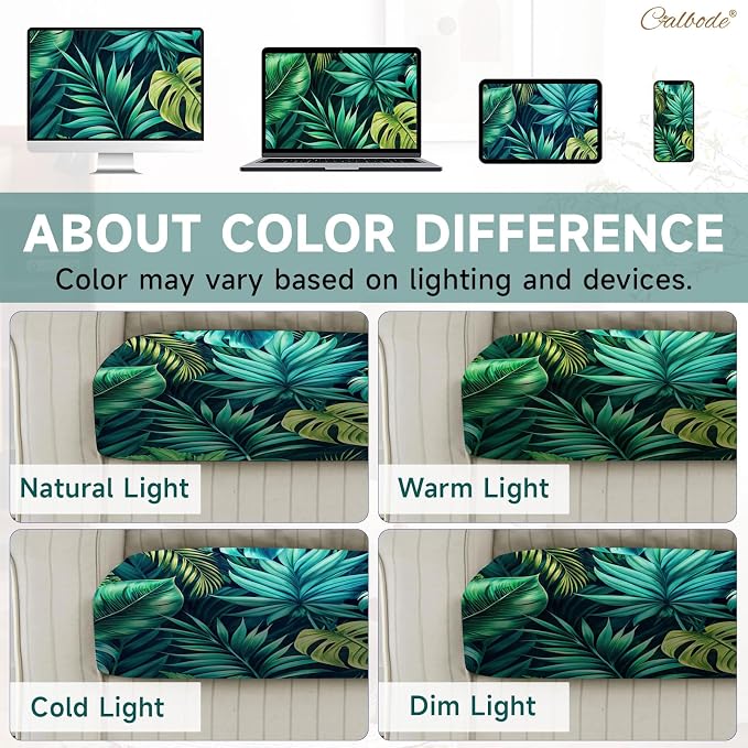CALBODE Stretch Outdoor Seat Cushion Covers, Washable Reusable, Indoor/Outdoor - Image 7