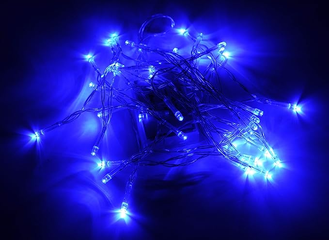Karlling Battery Operated Blue 40 LED Fairy Light String Wedding Party Xmas Christmas Decorations(Blue,20 Pack)