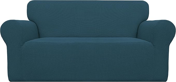 Easy-Going Stretch Oversized Loveseat Couch Covers Washable Deep Teal | 1-Piece by Easy-Going