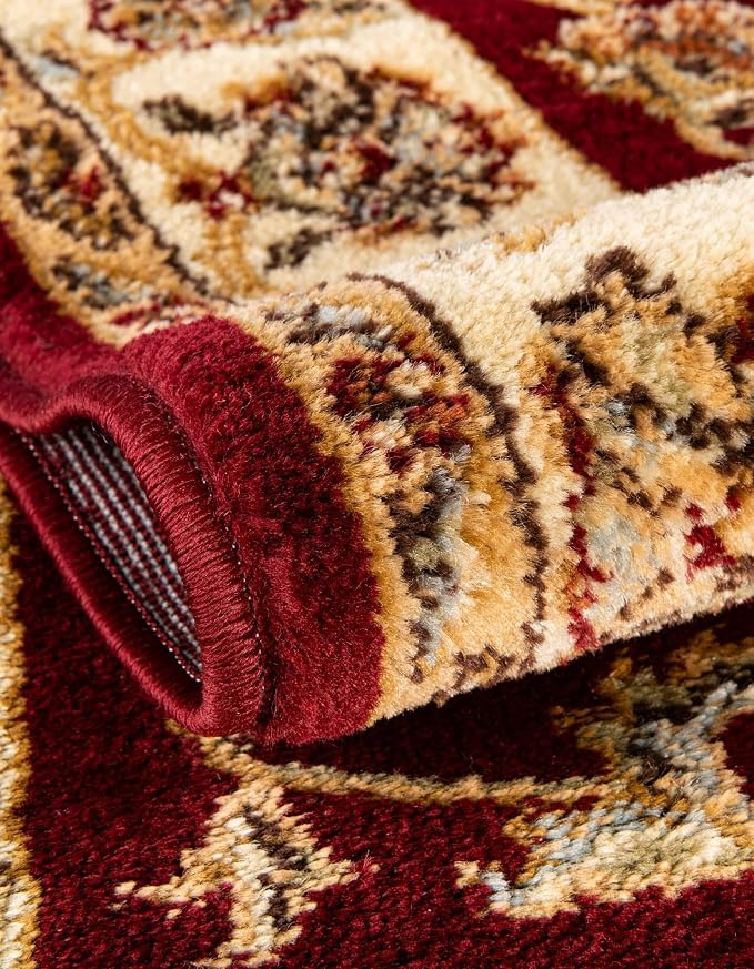 Rugs.com Aditi Collection Rug – 10x13 Red Medium-Pile Rug Perfect - Image 7