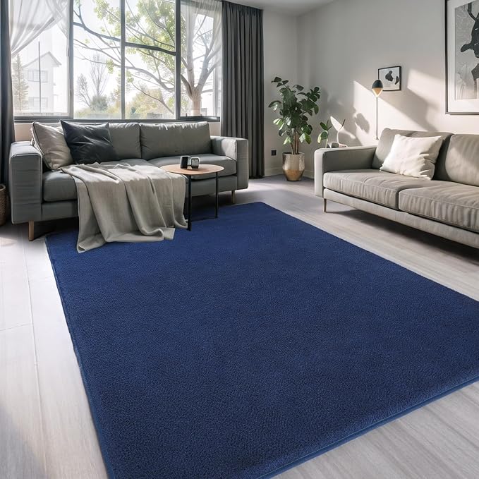 5x7 Area Rugs for Living Room Non Slip Dorm Bedroom Rug, Minimalist Washable - Image 7