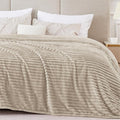 BEDELITE 3D Ribbed Jacquard Linen Blankets Queen Size by BEDELITE