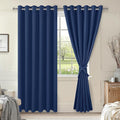 Room Darkening Curtains for Bedroom, 70 x 84 Inches, 2 Panels | Thermal by Hiasan