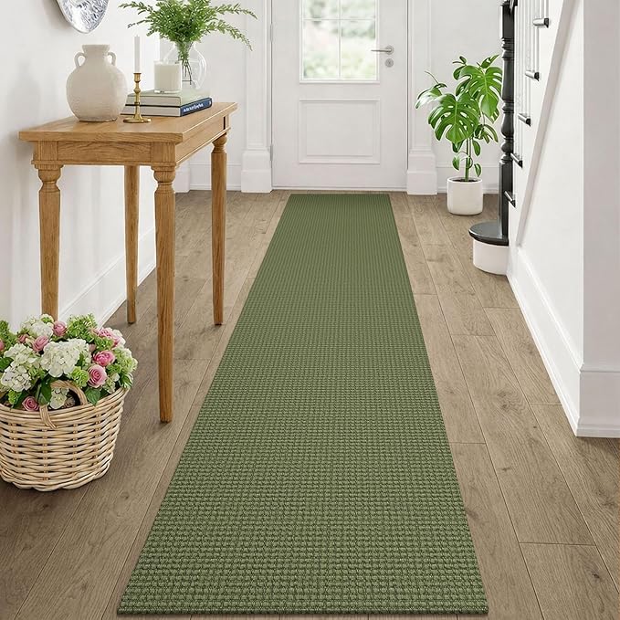 KOZYFLY Runners Rugs for Hallway 2x10, Washable Runner Rug, Woven Non Slip by KOZYFLY