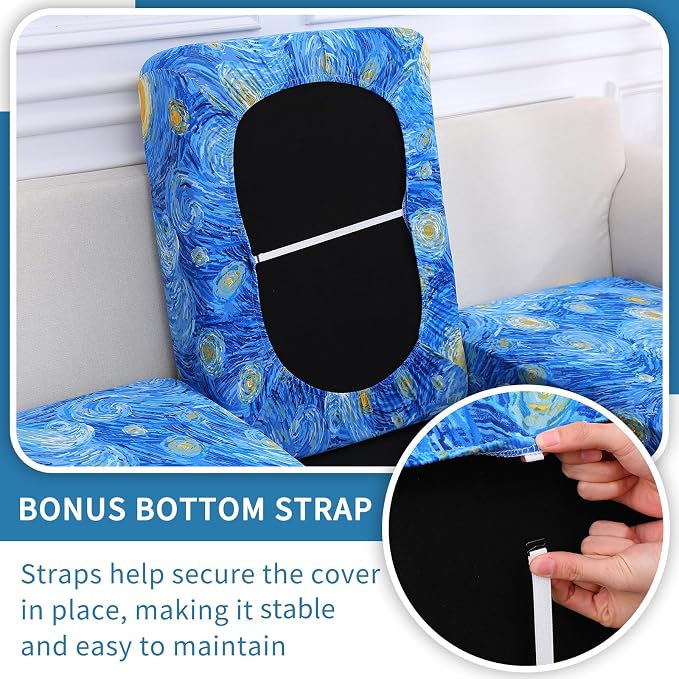 Printed Couch Cushion Covers, Sofa Covers Washable - Image 3