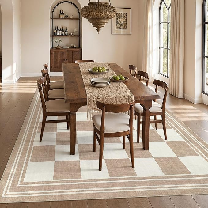 cotiled Boho 9x12 Area Rug for Living Room: Large Moroccan Washable Rug | Solve - Image 7
